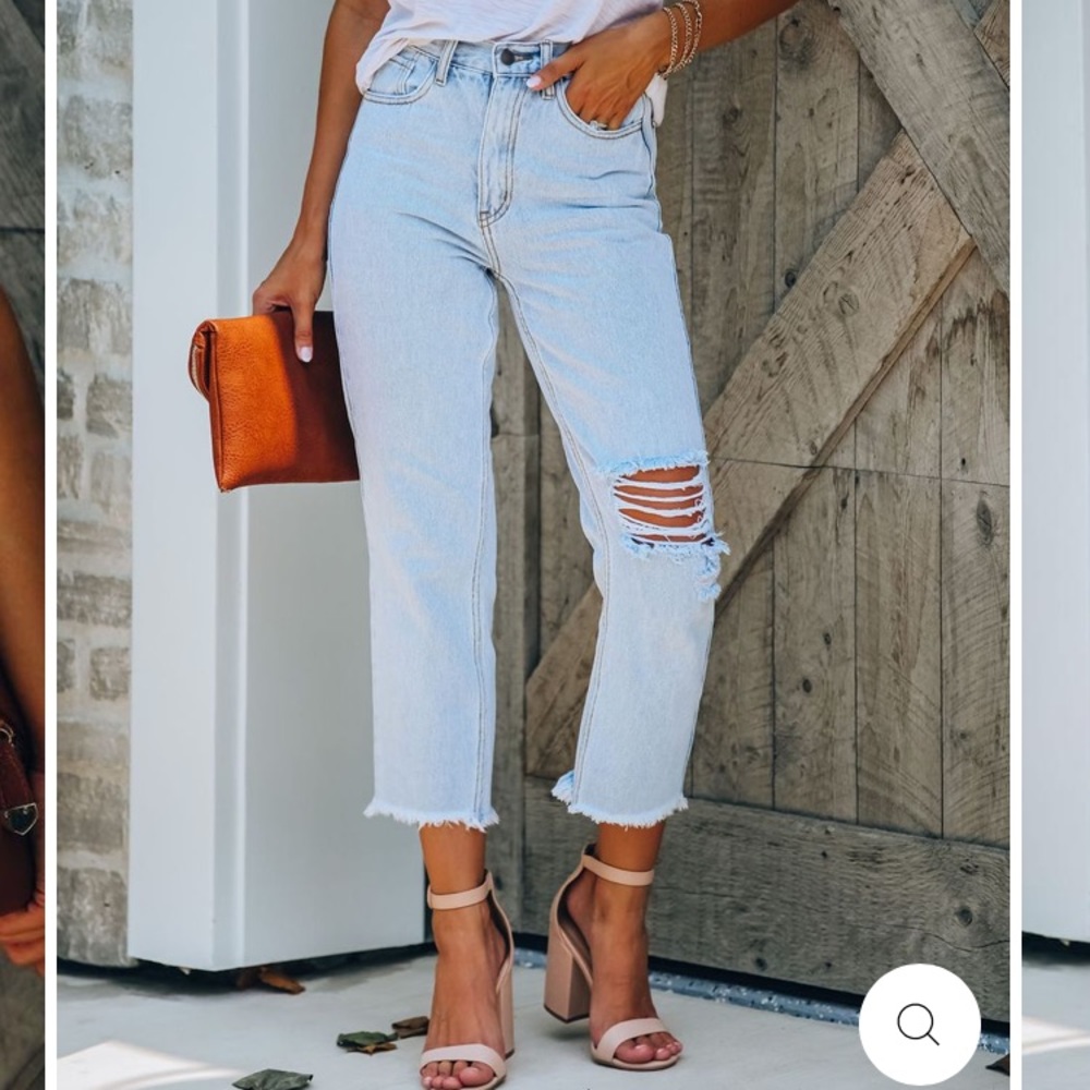 HIGH RISE DENIM JEANS